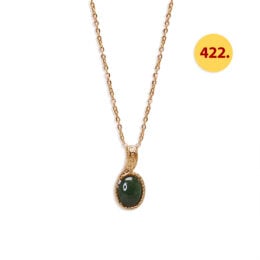 #422 Taiwan Jade Pendant Goldtone: $0.90/pc LOT only