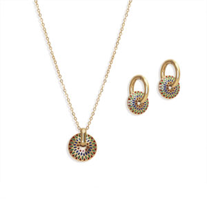 Z124-LN3502SET Hoop Pendant and Earring Set – 01-21-25